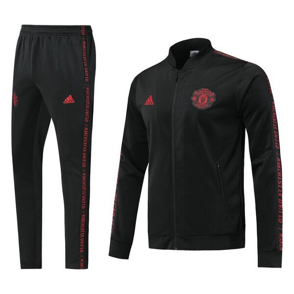 Chandal Manchester United 2019 2020 Negro Rojo